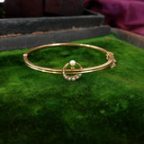 Victorian C. 1900 Gold and Pearl Crescent Moon Bracelet