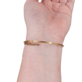 Victorian C. 1900 Gold and Pearl Crescent Moon Bracelet