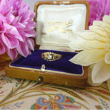 Edwardian 1909 18K Gold Ruby and Diamond Ring