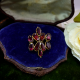 Antique Brooch in blue velvet box