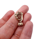 Georgian Gold Cased Harp Foiled Crystal Fob Seal