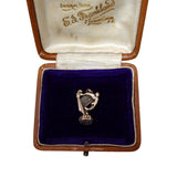 Georgian Gold Cased Harp Foiled Crystal Fob Seal