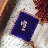 Georgian Gold Cased Harp Foiled Crystal Fob Seal