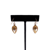 Victorian 18K Gold and Turquoise Etruscan Revival Drop Earrings