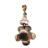 Gold pendant on a white background