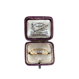 Edwardian 18K Gold Five Stone Graduated Diamond Engagement Ring