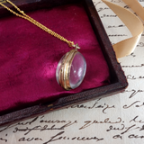 Victorian Pool of Light Crystal Locket Pendant