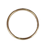 Gold ring on a white background