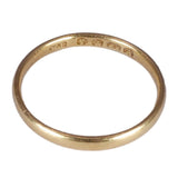Gold ring on a white background