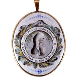Georgian "Modern Druid" Ceramic Secret Society Ceremonial Pendant circa 1820