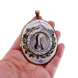 Georgian "Modern Druid" Ceramic Secret Society Ceremonial Pendant circa 1820