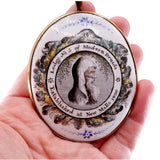 Georgian "Modern Druid" Ceramic Secret Society Ceremonial Pendant circa 1820