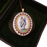 Georgian "Modern Druid" Ceramic Secret Society Ceremonial Pendant circa 1820