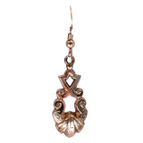 Decorative earring on a white background