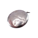 Art Deco Sterling Silver Yellow Guilloche Enamel Compact Pendant circa 1921