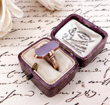 Victorian c. 1900 14K Gold  Sardonyx Rectangular Rose Gold Signet Ring