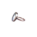 Edwardian 9k Rose Gold Mother of Pearl Ring