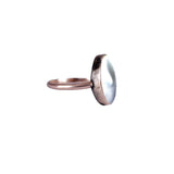 Edwardian 9k Rose Gold Mother of Pearl Ring