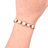 Edwardian Opal and Silver Bracelet circa 1915