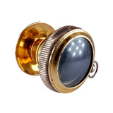 Georgian Turquoise and Pearl Gilt Miniature Spyglass Telescope Pendant