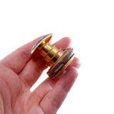 Georgian Turquoise and Pearl Gilt Miniature Spyglass Telescope Pendant
