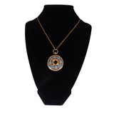 Georgian Turquoise and Pearl Gilt Miniature Spyglass Telescope Pendant