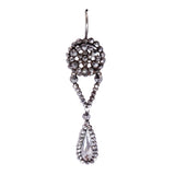 Georgian Cut Steel Drop Earrings circa 1800