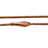 Art Deco Egyptian Revival Gold Colored Snake Choker Necklace circa 1925