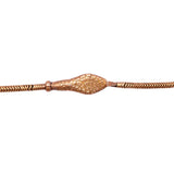 Art Deco Egyptian Revival Gold Colored Snake Choker Necklace circa 1925