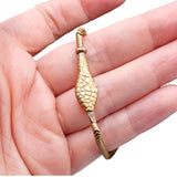 Art Deco Egyptian Revival Gold Colored Snake Choker Necklace circa 1925