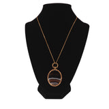 Victorian Banded Agate Pendant Fob circa 1860