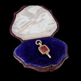 Georgian 18k Gold Cased Carnelian Watch Key Pendant Fob