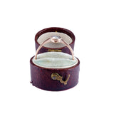 Art Deco 9k Gold Knife Edge Bezel Set Diamond Ring C. 1925