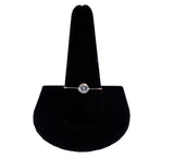Art Deco 9k Gold Knife Edge Bezel Set Diamond Ring C. 1925