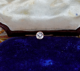 Art Deco 9k Gold Knife Edge Bezel Set Diamond Ring C. 1925