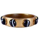 Victorian Agate Paste Bangle C. 1880