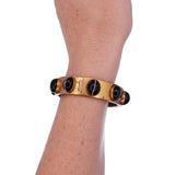 Victorian Agate Paste Bangle C. 1880