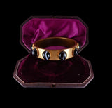 Victorian Agate Paste Bangle C. 1880