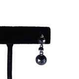 Victorian Black French Jet Drop Earrings