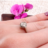 Art Deco c. 1925 18K White Gold and Diamond Ring