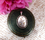 Victorian Three Tone Rose Gold, Gold and Silver Locket circa 1900