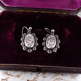 Victorian Silver Drop Earrings circa 1890