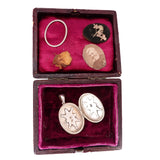 Victorian Three Tone Rose Gold, Gold and Silver Locket circa 1900