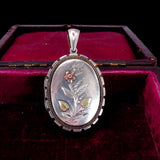 Victorian Three Tone Rose Gold, Gold and Silver Locket circa 1900