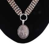 Victorian Silver 17 inch Collar Necklace circa 1860