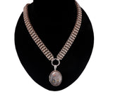 Victorian Silver 17 inch Collar Necklace circa 1860