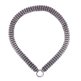 Victorian Silver 17 inch Collar Necklace circa 1860