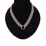 Victorian Silver 17 inch Collar Necklace circa 1860