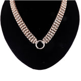 Victorian Silver 17 inch Collar Necklace circa 1860