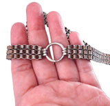 Victorian Silver 17 inch Collar Necklace circa 1860